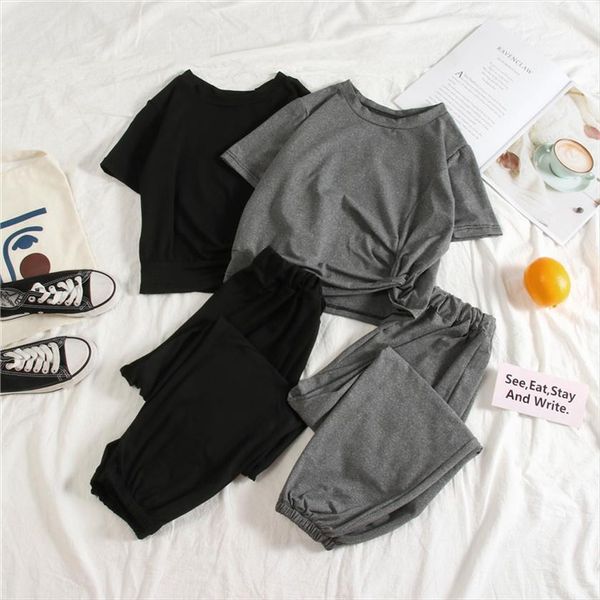 two piece set tracksuit women tracksuits summer clothes korean 2 casual sport suit harajuku girl sets, Gray
two piece set tracksuit women tracksuits summer clothes korean 2 casual sport suit harajuku girl sets, Gray