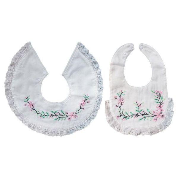 bibs & burp cloths 2 pcs baby cotton embroidery set princess lace anti-dirty waterproof saliva towel infant feeding care supply
bibs & burp cloths 2 pcs baby cotton embroidery set princess lace anti-dirty waterproof saliva towel infant feeding care supply