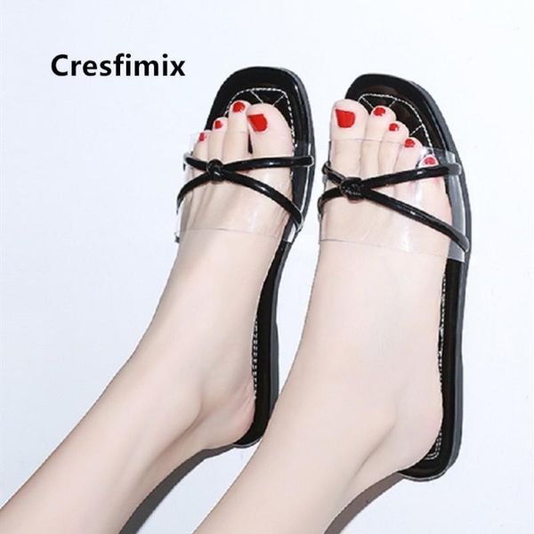 cresfimix women cute sweet comfortable black flat slippers lady fashion transparent beach slides frauen hausschuhe c53901
cresfimix women cute sweet comfortable black flat slippers lady fashion transparent beach slides frauen hausschuhe c53901