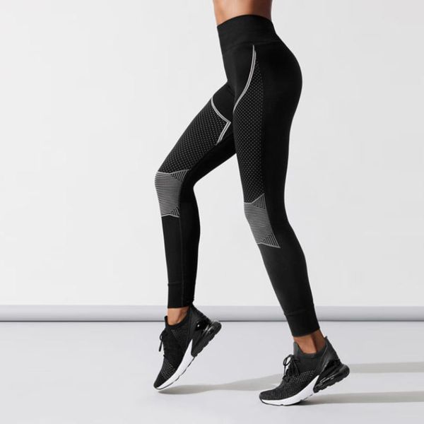 women's leggings casual style ladies workout fitness geometric printing polyester sportswear, Black
women's leggings casual style ladies workout fitness geometric printing polyester sportswear, Black