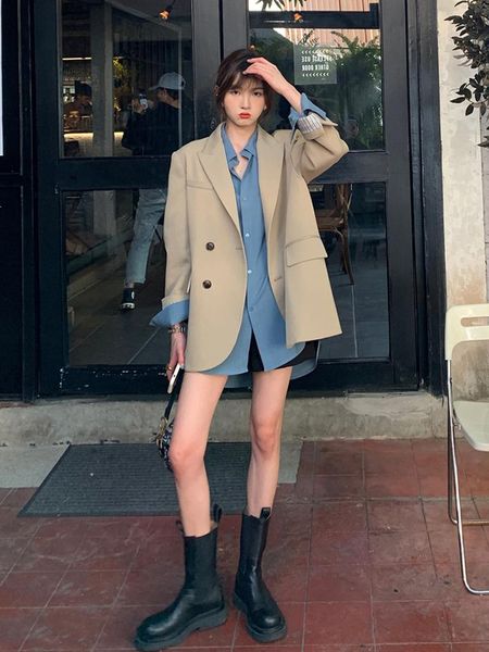 women's suits & blazers early autumn suit jacket elegant spring and casual small black blazer women, White;black
women's suits & blazers early autumn suit jacket elegant spring and casual small black blazer women, White;black