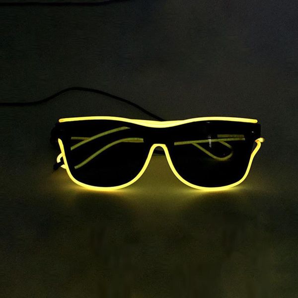party decoration luminous led glasses el wire fashion neon cold light for dancing bar meeting glow rave costume
party decoration luminous led glasses el wire fashion neon cold light for dancing bar meeting glow rave costume