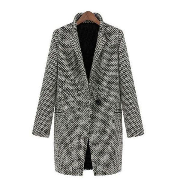 women's trench coats 2021 women suit collar long coat fashion autumn single button pocket slim medium windbreaker plus size woolen over, Tan;black
women's trench coats 2021 women suit collar long coat fashion autumn single button pocket slim medium windbreaker plus size woolen over, Tan;black