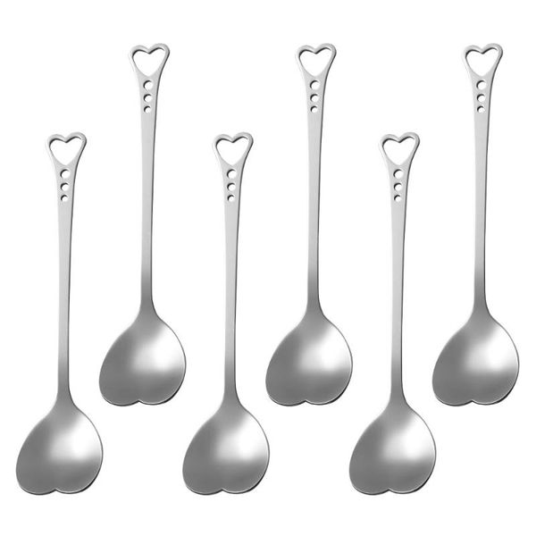 spoons onzon 6pcs stainless steel heart shape scoop stirring spoon tableware for dessert cake coffee
spoons onzon 6pcs stainless steel heart shape scoop stirring spoon tableware for dessert cake coffee