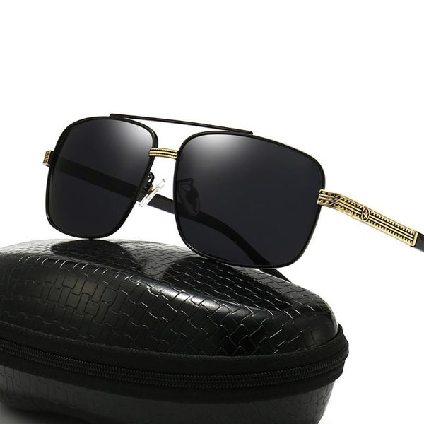 sunglasses black classic polarized men driving eyewear pilot square big frame brand designer male retro eyeglasses for men/women, White;black
sunglasses black classic polarized men driving eyewear pilot square big frame brand designer male retro eyeglasses for men/women, White;black