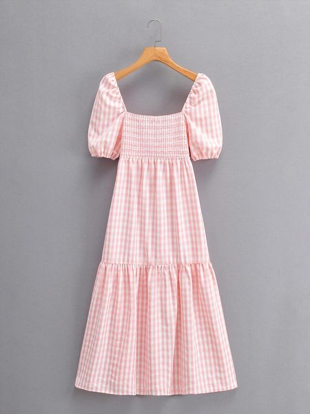 summer plaid color pink young women dresses style elegant fashion butterfly short sleeve long vestidos backless, Black;gray
summer plaid color pink young women dresses style elegant fashion butterfly short sleeve long vestidos backless, Black;gray