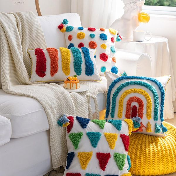 cushion/decorative pillow nordic embroider geometric tufted cushion cover 45x45cm/30x50cm tassel home decoration pillowcase for car sofa bed
cushion/decorative pillow nordic embroider geometric tufted cushion cover 45x45cm/30x50cm tassel home decoration pillowcase for car sofa bed