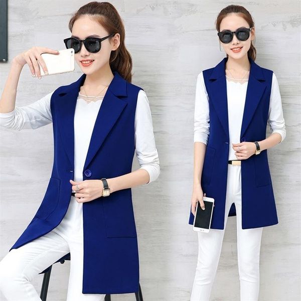 women's vests fashion women pockets turn-down collar long vest casual button sleeveless blazer jackets black office lady waistcoat, Black;white
women's vests fashion women pockets turn-down collar long vest casual button sleeveless blazer jackets black office lady waistcoat, Black;white