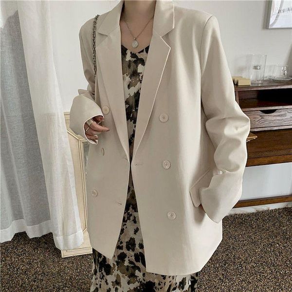 women's suits & blazers harajuku women 2021 fashion office wear double breasted blazer coat vintage long sleeve pockets female outerwea, White;black
women's suits & blazers harajuku women 2021 fashion office wear double breasted blazer coat vintage long sleeve pockets female outerwea, White;black
