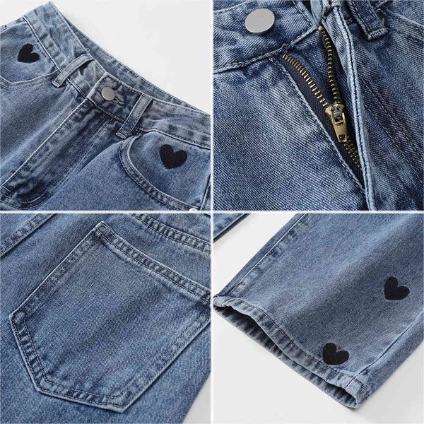 women's jeans 2021 new wide leg women love printing vintage harajuku loose casual denim pants spring street high waist woman trous, Blue
women's jeans 2021 new wide leg women love printing vintage harajuku loose casual denim pants spring street high waist woman trous, Blue