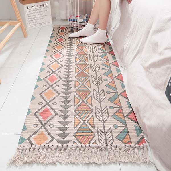 carpets cotton linen hand-woven retro tassel blanket bohemian style carpet mat living room bedroom bedside rug home decor q20
carpets cotton linen hand-woven retro tassel blanket bohemian style carpet mat living room bedroom bedside rug home decor q20