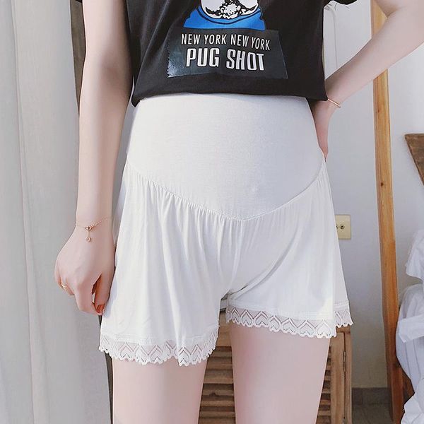 371# summer thin soft modal lace cotton maternity short legging adjustable belly underpants for pregnant women loose pregnancy bottoms, White
371# summer thin soft modal lace cotton maternity short legging adjustable belly underpants for pregnant women loose pregnancy bottoms, White