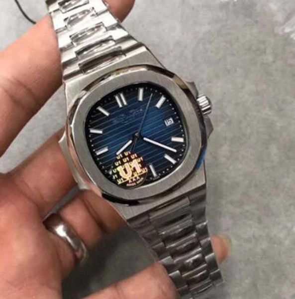 u1 factory automatic mechanical men watch blue dial sapphire stainless steel 5711 glass back men's wristwatches, Slivery;brown
u1 factory automatic mechanical men watch blue dial sapphire stainless steel 5711 glass back men's wristwatches, Slivery;brown