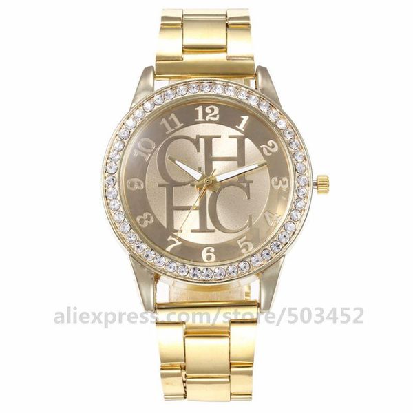 wristwatches 100pcs /lot ch rhinestone stain steel belt watch letter dail luxury lady wristwatch factory wholesale price clock, Slivery;brown
wristwatches 100pcs /lot ch rhinestone stain steel belt watch letter dail luxury lady wristwatch factory wholesale price clock, Slivery;brown