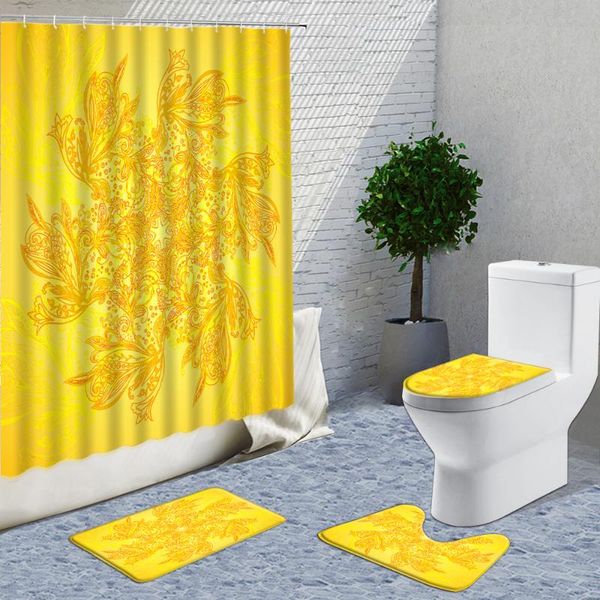 shower curtains ethnic pattern curtain set yellow bath decor non-slip flannel mat carpet decorated bathroom things for home 3d
shower curtains ethnic pattern curtain set yellow bath decor non-slip flannel mat carpet decorated bathroom things for home 3d