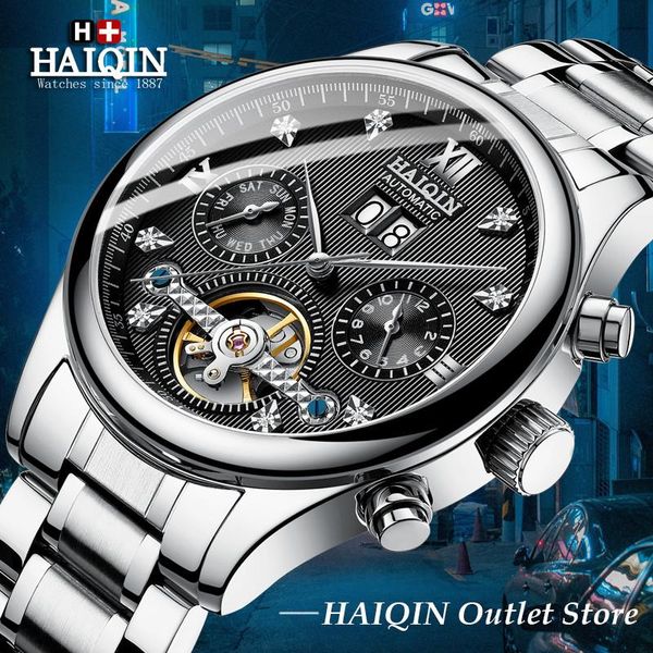 wristwatches haiqin business watch men military tourbillon automatic mens watches mechanical waterproof clock reloj hombre, Slivery;brown
wristwatches haiqin business watch men military tourbillon automatic mens watches mechanical waterproof clock reloj hombre, Slivery;brown