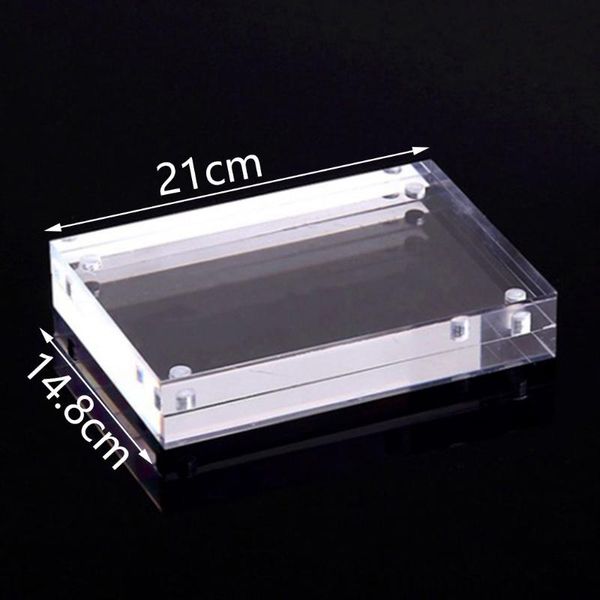 frames block po frame both sided business card clear view diy display holder