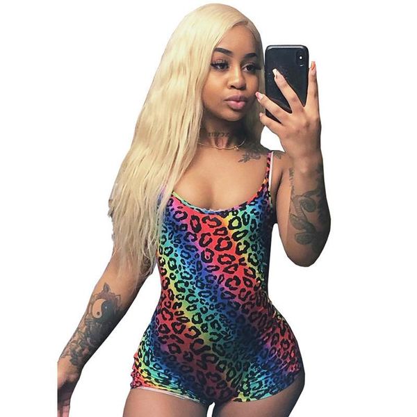 women's jumpsuits & rompers colorful leopard print playsuit shorts jumpsuit spaghetti strap backless skinny beach wear summer romper bo, Black;white
women's jumpsuits & rompers colorful leopard print playsuit shorts jumpsuit spaghetti strap backless skinny beach wear summer romper bo, Black;white