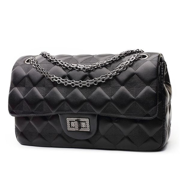 Women's Classic Small Bags Flap Square PU Leather Matelasse Chains Diamond Lattice Thread Crossbody Handbags Cosmetic Tote for Spring Summer 28x16x8cm, Black
Women's Classic Small Bags Flap Square PU Leather Matelasse Chains Diamond Lattice Thread Crossbody Handbags Cosmetic Tote for Spring Summer 28x16x8cm, Black