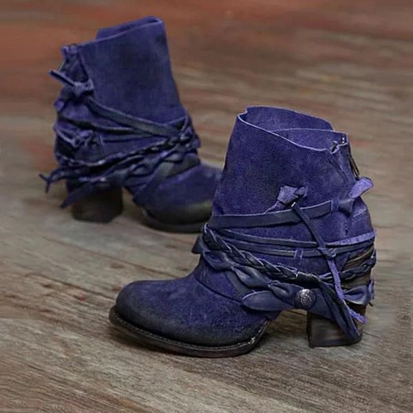 women western boots 2021 autumn winter woman ankle square toe low heels retro casual zipper shoes plus size 43, Black
women western boots 2021 autumn winter woman ankle square toe low heels retro casual zipper shoes plus size 43, Black