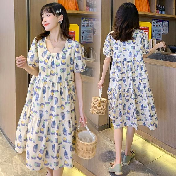 maternity dresses 07328# clothes summer cotton short sleeves loose stylish slimming dress pregnant women mom, White
maternity dresses 07328# clothes summer cotton short sleeves loose stylish slimming dress pregnant women mom, White