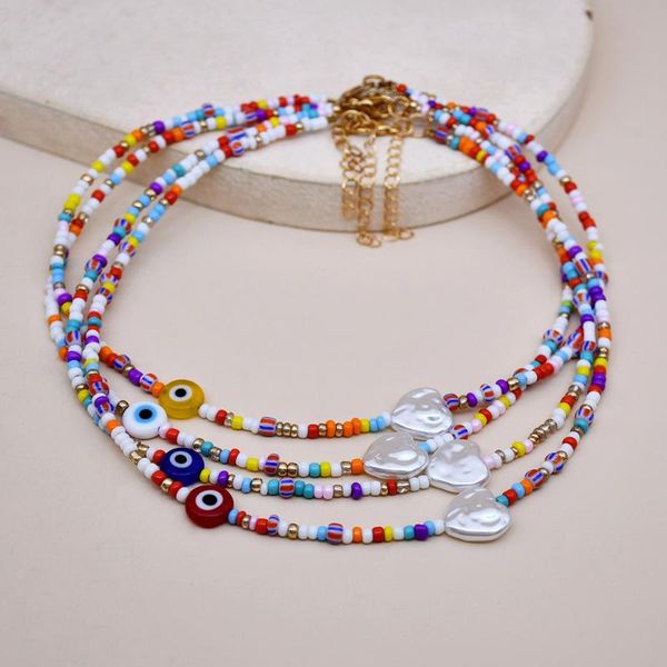chokers bohemian glass seed beads necklace fashion evil eye heart choker necklaces boho chic women jewelry charms pierda joyas collar, Golden;silver
chokers bohemian glass seed beads necklace fashion evil eye heart choker necklaces boho chic women jewelry charms pierda joyas collar, Golden;silver