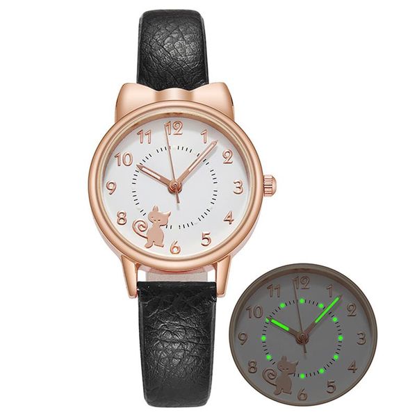 wristwatches cute cartoon cat luminous student watch women's quartz alloy case leather strap casual, Slivery;brown
wristwatches cute cartoon cat luminous student watch women's quartz alloy case leather strap casual, Slivery;brown