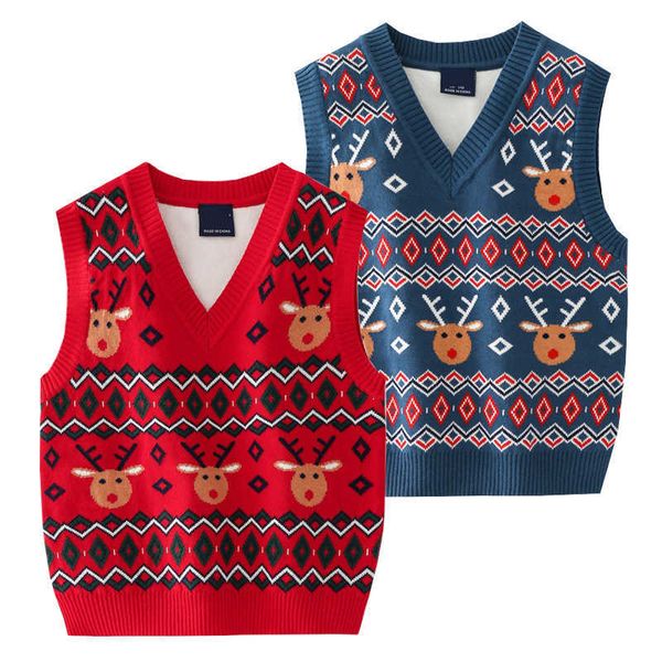 v-neck christmas boys ugly sweater vests sleevess girls pullover cotton deer pattern children knitted wear kids clothes y1024, Blue
v-neck christmas boys ugly sweater vests sleevess girls pullover cotton deer pattern children knitted wear kids clothes y1024, Blue