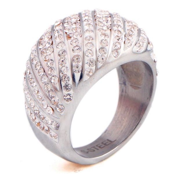 wedding rings arrival water wave cubic zirconia stainless steel jewelry for women, Slivery;golden
wedding rings arrival water wave cubic zirconia stainless steel jewelry for women, Slivery;golden