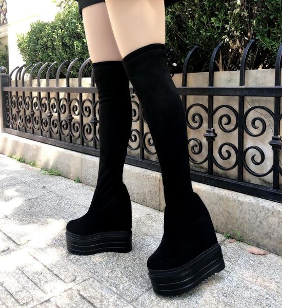 boots 2021 increase within wedges 14cm super high heel over-the-knee wild long suede womens, Black
boots 2021 increase within wedges 14cm super high heel over-the-knee wild long suede womens, Black