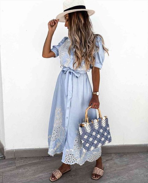 elegant puff sleeve lace party women dresses hollow out patchwork embroidery summer ladies fashion tie up belted, Black;gray
elegant puff sleeve lace party women dresses hollow out patchwork embroidery summer ladies fashion tie up belted, Black;gray