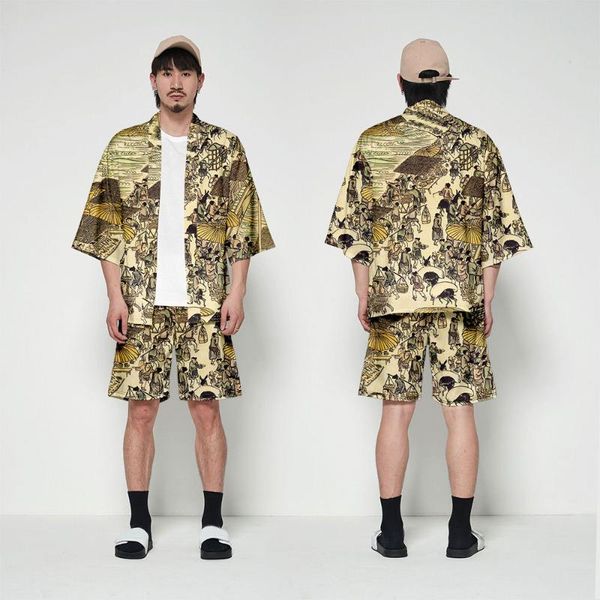 ethnic clothing 2021 harajuku cardigan and shorts set japanese kimono summer loose blouse casual man kimonos cosplay, Red
ethnic clothing 2021 harajuku cardigan and shorts set japanese kimono summer loose blouse casual man kimonos cosplay, Red