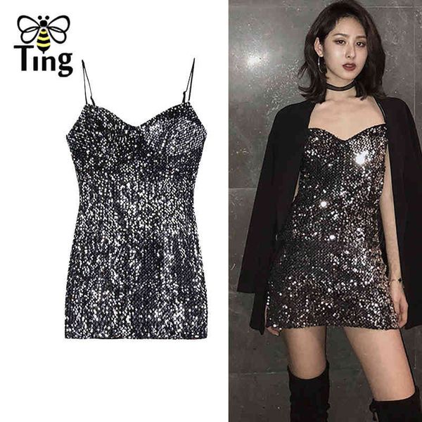 sequined glitter mini club party night dresses bodycon strap summer short dress clubwear streetwear za clothes 210513, Black;gray
sequined glitter mini club party night dresses bodycon strap summer short dress clubwear streetwear za clothes 210513, Black;gray