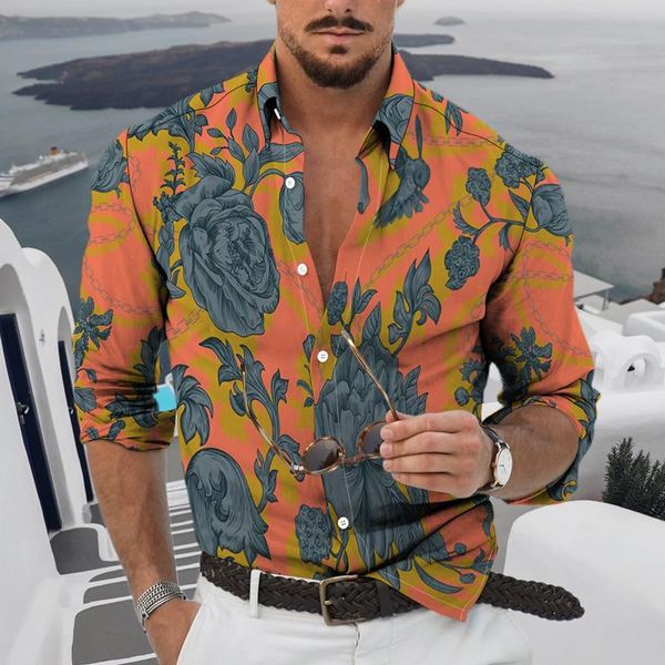men's casual shirts 2021 spring autumn fashion mens flower printing long sleeve men turn-down collar buttoned shirt streetwear, White;black
men's casual shirts 2021 spring autumn fashion mens flower printing long sleeve men turn-down collar buttoned shirt streetwear, White;black