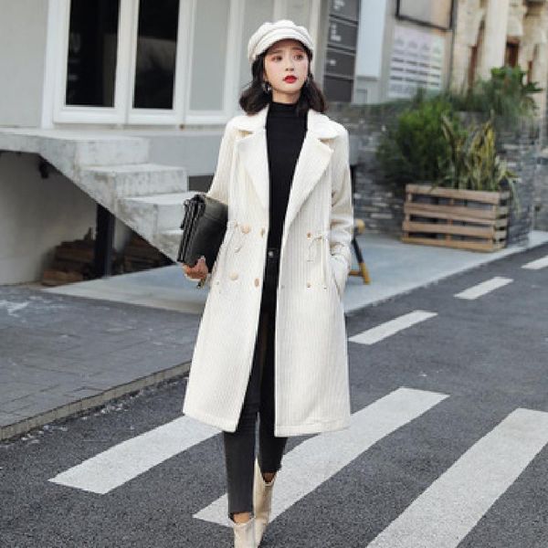 women's trench coats 2021 winter women fashion slim thicken coat female drawstring outwear ladies solid color jacket girls elegant over, Tan;black
women's trench coats 2021 winter women fashion slim thicken coat female drawstring outwear ladies solid color jacket girls elegant over, Tan;black