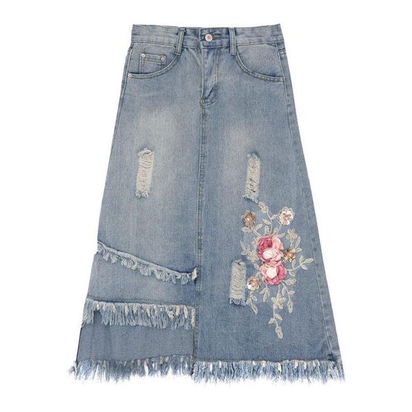 skirts perhaps u blue denim midi asymmetrical skirt floral appliques s0144, Black
skirts perhaps u blue denim midi asymmetrical skirt floral appliques s0144, Black