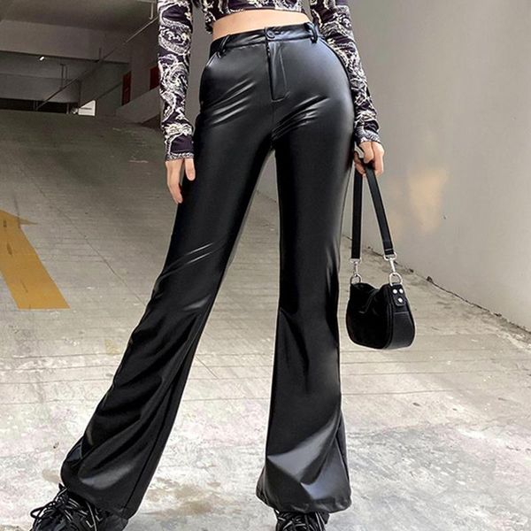 women's pants & capris women solid color high waist loose and casual pocket wide leg straight baggy bell bottom trousers leather 2021, Black;white
women's pants & capris women solid color high waist loose and casual pocket wide leg straight baggy bell bottom trousers leather 2021, Black;white