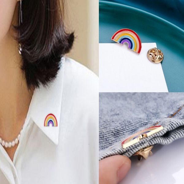 version rainbow brooch cute badge neckpin bag small accessories literature and art men's and women's personality jewelry simple, Gray
version rainbow brooch cute badge neckpin bag small accessories literature and art men's and women's personality jewelry simple, Gray