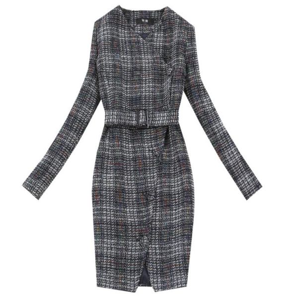 casual dresses autumn winter fashion woolen dress thick long-sleeved slim v-neck belt pencil office lady, Black;gray
casual dresses autumn winter fashion woolen dress thick long-sleeved slim v-neck belt pencil office lady, Black;gray