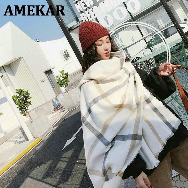 scarves comfortable wild thick soft plaid big lady sweet scarf warm couple temperament long fresh simple cute knit shawl, Blue;gray
scarves comfortable wild thick soft plaid big lady sweet scarf warm couple temperament long fresh simple cute knit shawl, Blue;gray