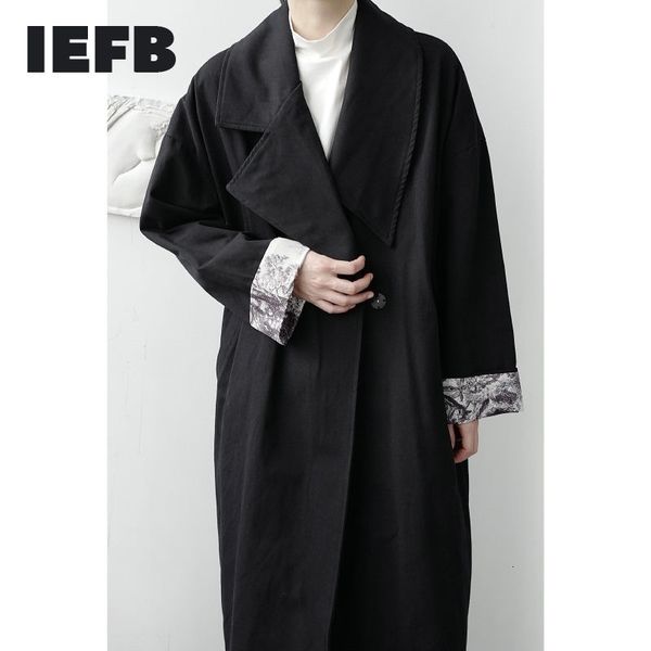 iefb /men's wear spring male's asymmetrical collar print lining korean loose trench coat mid-length windbreaker 9y3947 210524, Tan;black
iefb /men's wear spring male's asymmetrical collar print lining korean loose trench coat mid-length windbreaker 9y3947 210524, Tan;black