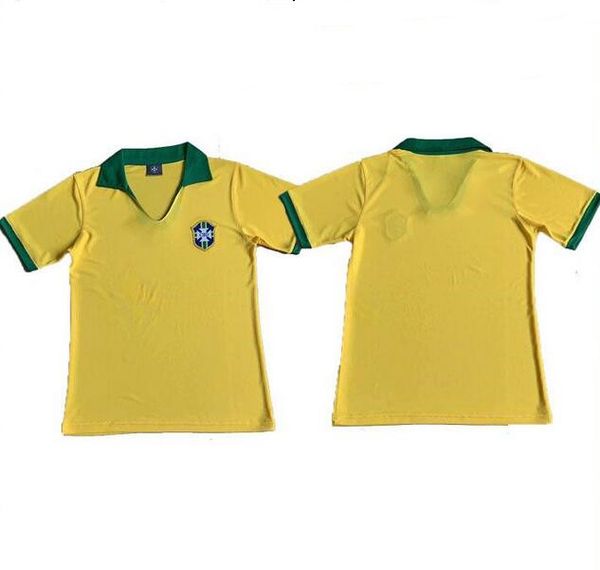 retro version soccer jersey 1957 home ronaldo kaka carlos ronaldinho adriano vintage national team soccer shirt short sleeve football, Black;yellow
retro version soccer jersey 1957 home ronaldo kaka carlos ronaldinho adriano vintage national team soccer shirt short sleeve football, Black;yellow