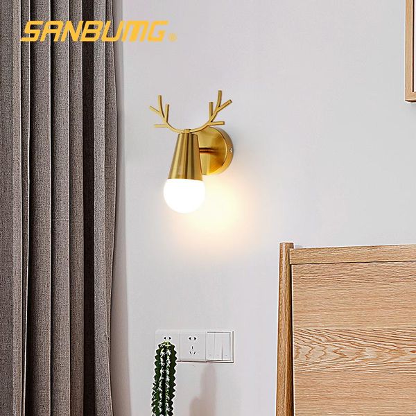 wall lamp nordic style modern copper indoor lighting bedroom bathroom mirror light antlers led lights fixtures sconce
wall lamp nordic style modern copper indoor lighting bedroom bathroom mirror light antlers led lights fixtures sconce