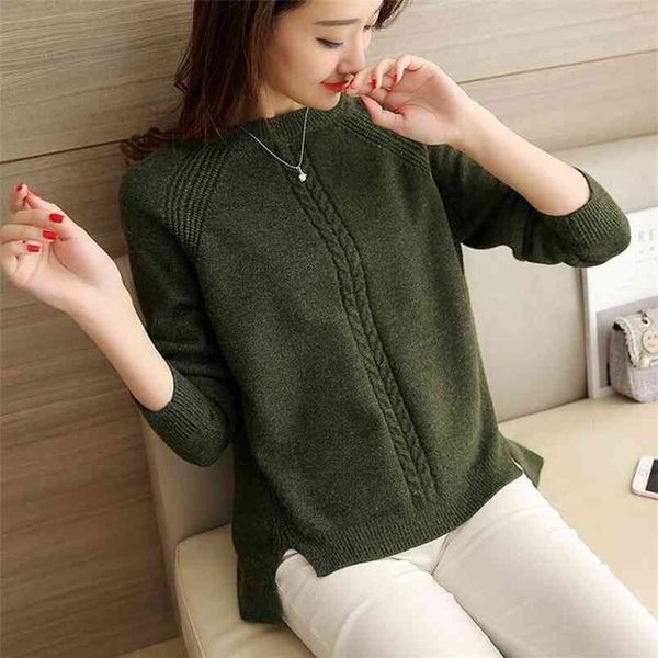 winter women's blouses pullover long sleeve o-neck slim knitted sweater for 210427, White;black
winter women's blouses pullover long sleeve o-neck slim knitted sweater for 210427, White;black