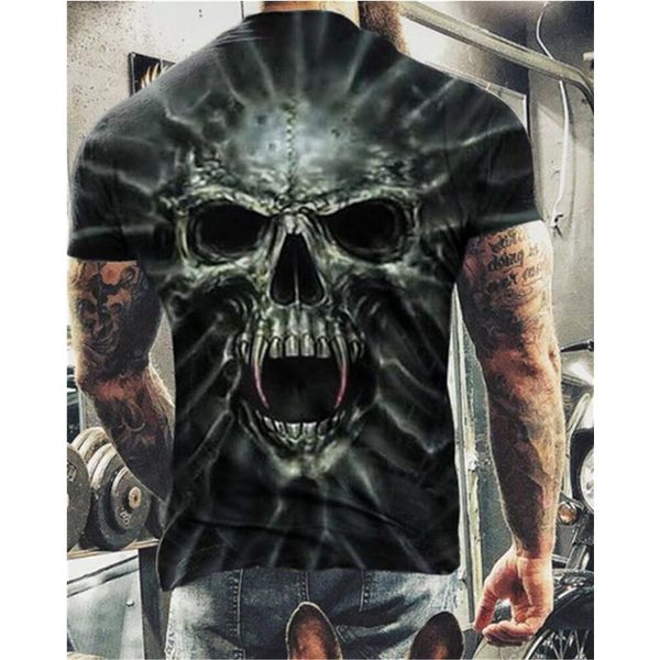 men's t-shirts skull printed t shirt for men summer trendy sport short sleeve clothes handsome skeleton style streetwear male tee, White;black
men's t-shirts skull printed t shirt for men summer trendy sport short sleeve clothes handsome skeleton style streetwear male tee, White;black