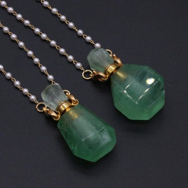 pendant necklaces style natural stone green aventurine perfume bottle necklace for women gift accessory glasses frames pearl chains, Silver
pendant necklaces style natural stone green aventurine perfume bottle necklace for women gift accessory glasses frames pearl chains, Silver