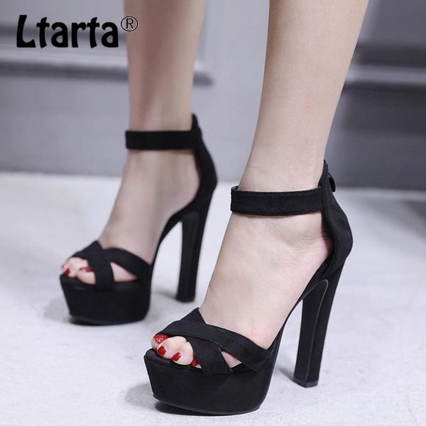 nightclub fish mouth women sandals thick high-heeled waterproof platform suede hollow cwf, Black
nightclub fish mouth women sandals thick high-heeled waterproof platform suede hollow cwf, Black