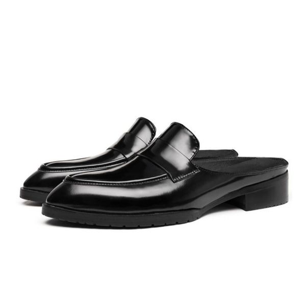 slippers men's genuine leather slipers fashion casual summer mueles shoes men slip on business black plus size 36-44
slippers men's genuine leather slipers fashion casual summer mueles shoes men slip on business black plus size 36-44