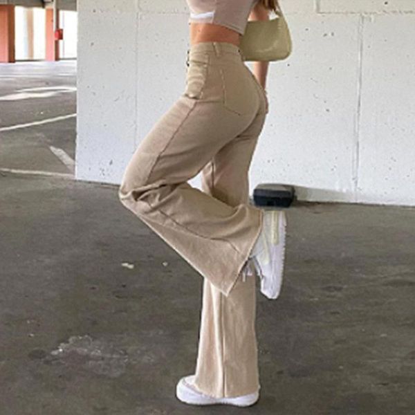 women's pants & capris european and american high waist slim apricot jeans women 2021 fashion trend casual comfortable wide-leg, Black;white
women's pants & capris european and american high waist slim apricot jeans women 2021 fashion trend casual comfortable wide-leg, Black;white