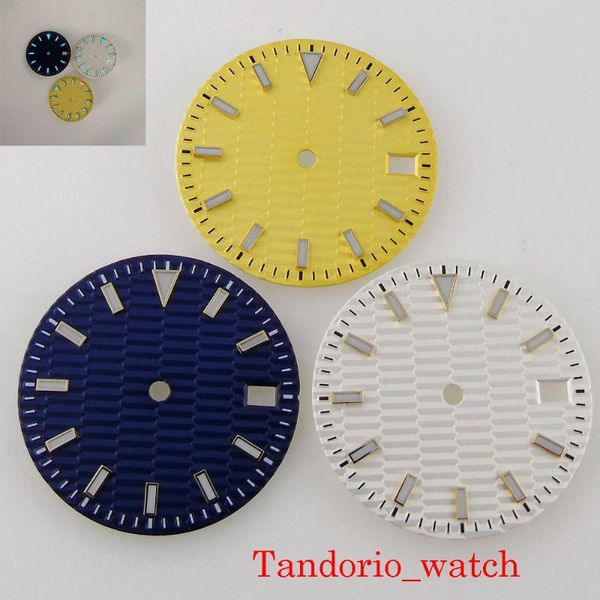repair tools & kits 29mm sterile luminous watch dial face for nh35 movement with date window
repair tools & kits 29mm sterile luminous watch dial face for nh35 movement with date window